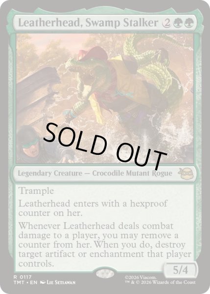 画像1: 沼地のハンター、レザーヘッド/Leatherhead, Swamp Stalker《英語》【TMT】 (1)