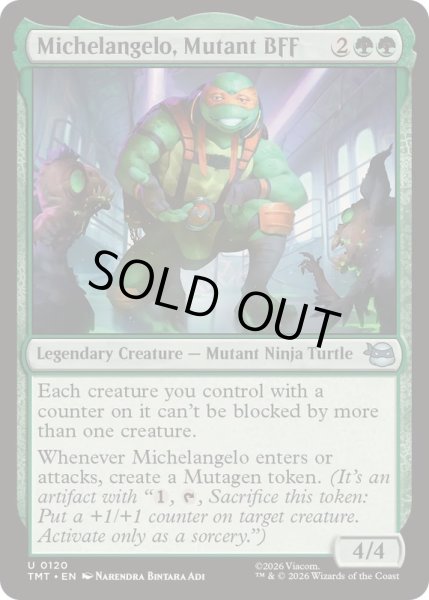画像1: ミュータントの親友、ミケランジェロ/Michelangelo, Mutant BFF《英語》【TMT】 (1)