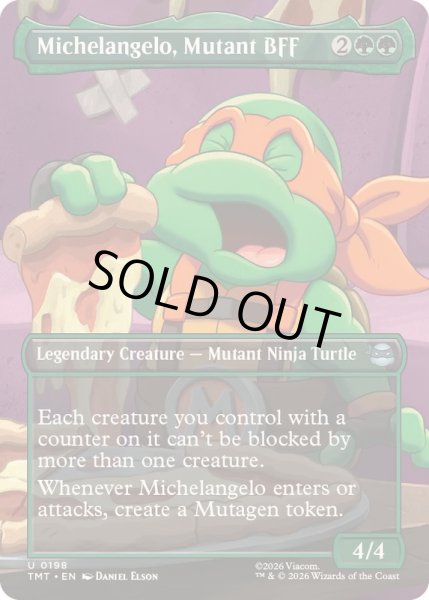 画像1: (フルアート)ミュータントの親友、ミケランジェロ/Michelangelo, Mutant BFF《英語》【TMT】 (1)