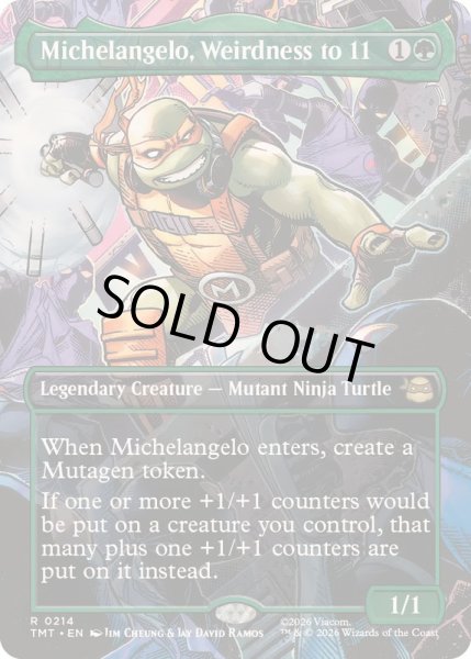 画像1: (フルアート)ぶっとび全開、ミケランジェロ/Michelangelo, Weirdness to 11《英語》【TMT】 (1)