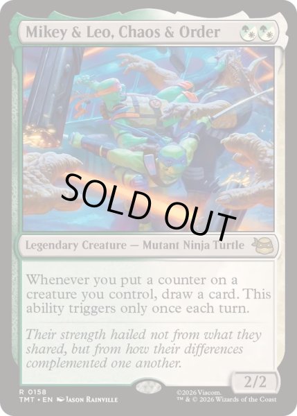 画像1: 混沌と秩序、マイキーとレオ/Mikey & Leo, Chaos & Order《英語》【TMT】 (1)