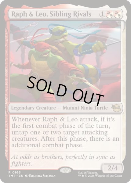 画像1: 兄弟でありライバル、ラフとレオ/Raph & Leo, Sibling Rivals《英語》【TMT】 (1)
