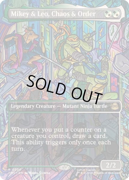 画像1: (フルアート)混沌と秩序、マイキーとレオ/Mikey & Leo, Chaos & Order《英語》【TMT】 (1)