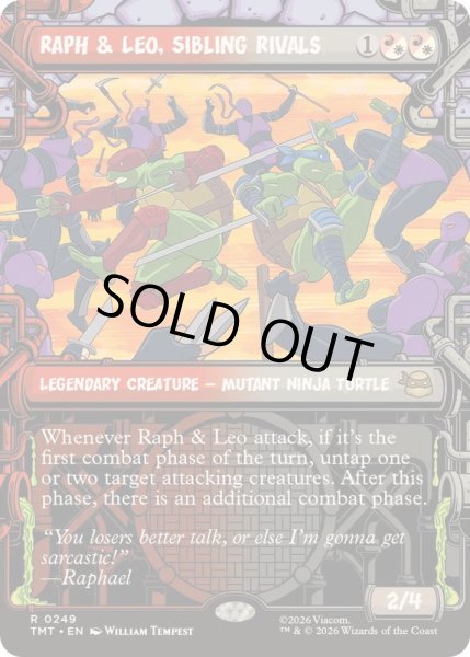 画像1: (ショーケース枠)兄弟でありライバル、ラフとレオ/Raph & Leo, Sibling Rivals《英語》【TMT】 (1)