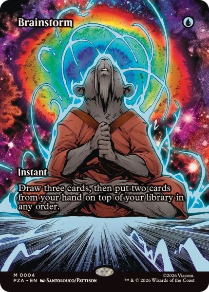 画像1: (FOIL)(フルアート)渦まく知識/Brainstorm《英語》【PZA】 (1)