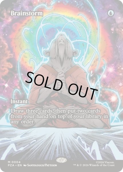 画像1: (FOIL)(フルアート)渦まく知識/Brainstorm《英語》【PZA】 (1)