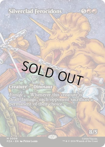 画像1: (フルアート)銀まといのフェロキドン/Silverclad Ferocidons《英語》【PZA】 (1)