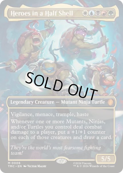 画像1: (フルアート)甲羅を背負ったヒーロー/Heroes in a Half Shell《日本語》【TMC】 (1)