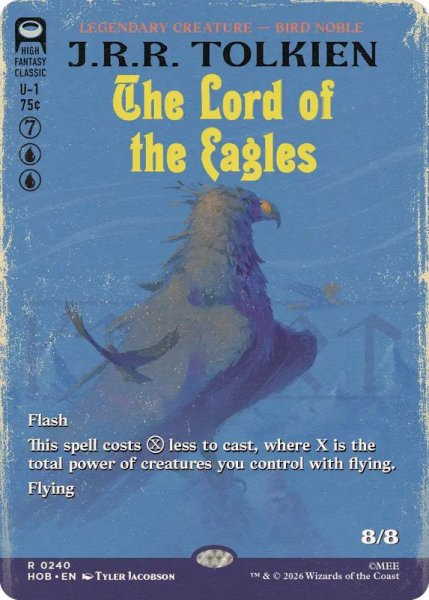 画像1: (FOIL)(フルアート)ワシの王/The Lord of the Eagles《英語》【HOB】 (1)