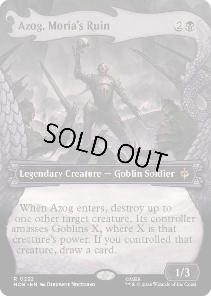 画像1: [EX+](FOIL)(フルアート)モリアの破滅、アゾグ/Azog, Moria's Ruin《英語》【HOB】 (1)