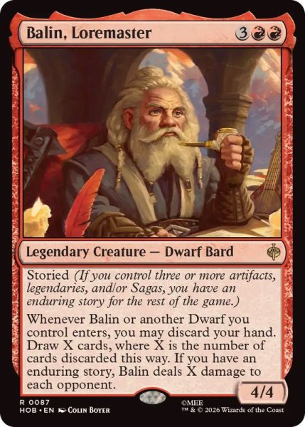 画像1: (FOIL)伝承の大家、バーリン/Balin, Loremaster《英語》【HOB】 (1)