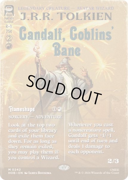 画像1: (フルアート)ゴブリンの災い、ガンダルフ/Gandalf, Goblins' Bane《英語》【HOB】 (1)