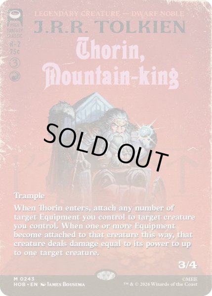 画像1: [EX+](フルアート)山の王、ソーリン/Thorin, Mountain-king《英語》【HOB】 (1)
