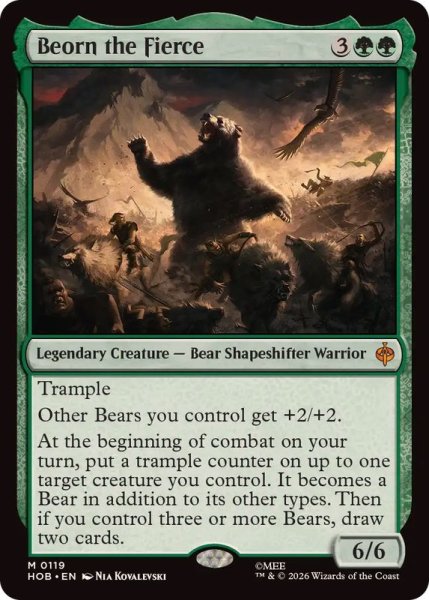 画像1: (FOIL)獰猛なるビヨルン/Beorn the Fierce《英語》【HOB】 (1)