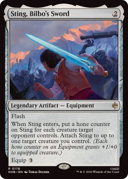 画像1: (FOIL)ビルボの佩刀、つらぬき丸/Sting, Bilbo's Sword《英語》【HOB】 (1)