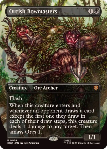 画像1: [EX+](FOIL)(フルアート)オークの弓使い/Orcish Bowmasters《英語》【HOC】 (1)