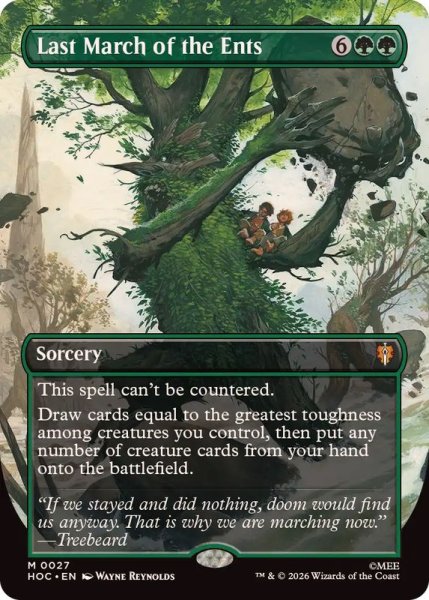 画像1: [EX+](FOIL)(フルアート)エント最後の進軍/Last March of the Ents《英語》【HOC】 (1)