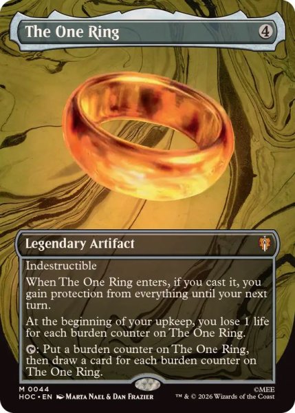 画像1: [EX+](FOIL)(フルアート)一つの指輪/The One Ring《英語》【HOC】 (1)
