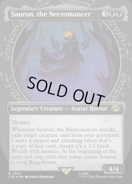画像1: (サージFOIL)(ショーケース枠)死人占い師、サウロン/Sauron, the Necromancer《英語》【LTR】 (1)