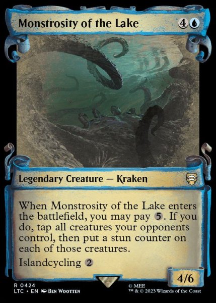 画像1: (ショーケース枠)湖に潜む化け物/Monstrosity of the Lake《英語》【LTC】 (1)