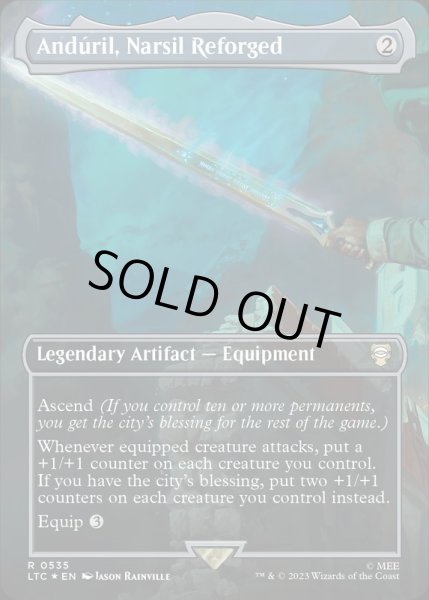画像1: (サージFOIL)(フルアート)Anduril, Narsil Reforged《英語》【LTC】 (1)