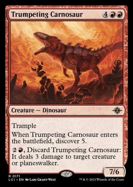 画像1: [EX+]嘶くカルノサウルス/Trumpeting Carnosaur《英語》【LCI】 (1)