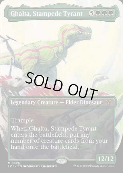 画像1: [EX+](FOIL)(フルアート)暴走暴君、ガルタ/Ghalta, Stampede Tyrant《英語》【LCI】 (1)