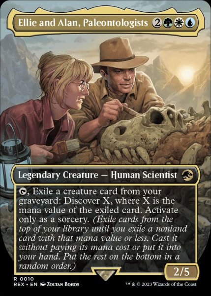 画像1: [EX](フルアート)古生物学者、エリーとアラン/Ellie and Alan, Paleontologists《英語》【REX】 (1)