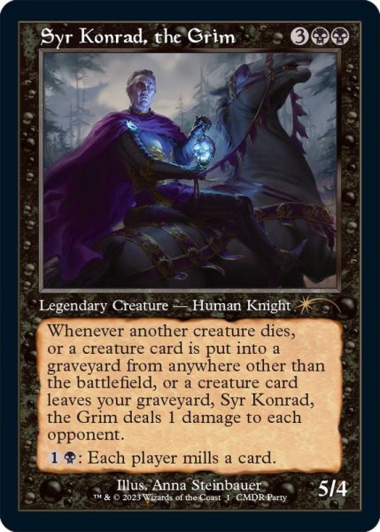 画像1: [EX+](FOIL)(旧枠仕様)厳格な者、コンラッド卿/Syr Konrad, the Grim《英語》【PRM】 (1)