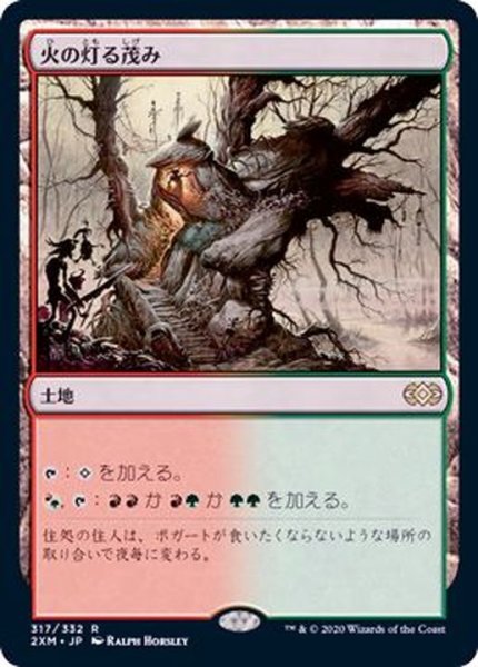 画像1: (FOIL)火の灯る茂み/Fire-Lit Thicket《日本語》【2XM】 (1)