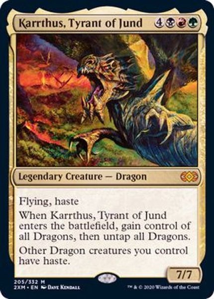画像1: [EX+]ジャンドの暴君、カーサス/Karrthus, Tyrant of Jund《英語》【2XM】 (1)
