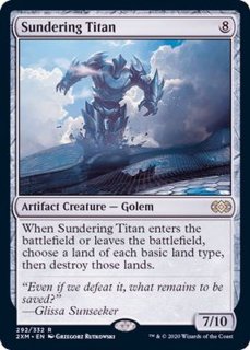 Foil】《隔離するタイタン/Sundering Titan》※部分光沢[MPS] 茶R