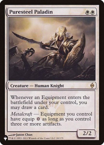 画像1: 純鋼の聖騎士/Puresteel Paladin《英語》【Reprint Cards(The List)】 (1)