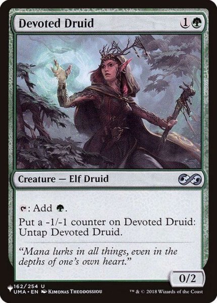 画像1: 献身のドルイド/Devoted Druid《英語》【Reprint Cards(The List)】 (1)