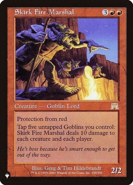 画像1: [EX+]スカークの炎の司令官/Skirk Fire Marshal《英語》【Reprint Cards(The List)】 (1)