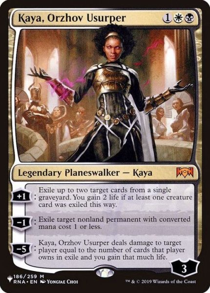 画像1: [EX+]オルゾフの簒奪者、ケイヤ/Kaya, Orzhov Usurper《英語》【Reprint Cards(The List)】 (1)