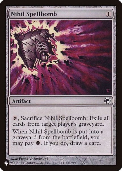 画像1: 虚無の呪文爆弾/Nihil Spellbomb《英語》【Reprint Cards(The List)】 (1)