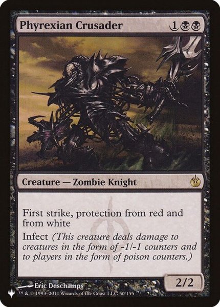 画像1: [EX+]ファイレクシアの十字軍/Phyrexian Crusader《英語》【Reprint Cards(The List)】 (1)