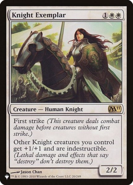画像1: (M11)模範の騎士/Knight Exemplar《英語》【Reprint Cards(The List)】 (1)