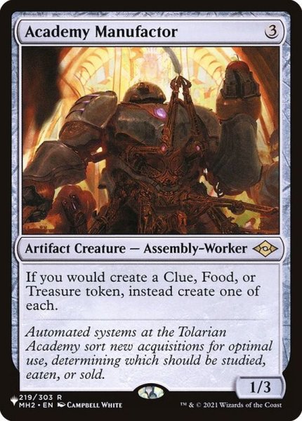 画像1: [EX]アカデミーの整備士/Academy Manufactor《英語》【Reprint Cards(The List)】 (1)