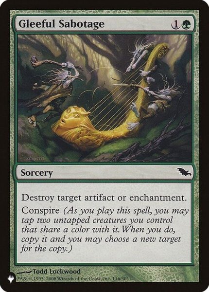 画像1: [EX+]上機嫌の破壊/Gleeful Sabotage《英語》【Reprint Cards(The List)】 (1)