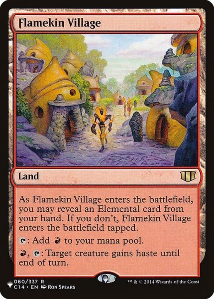 画像1: [EX+](C14)炎族の村/Flamekin Village《英語》【Reprint Cards(The List)】 (1)