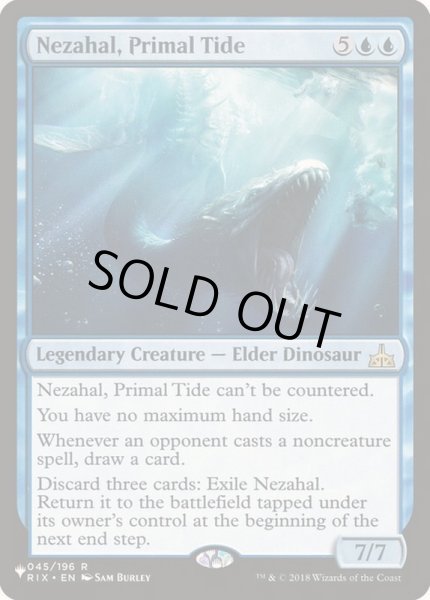 画像1: [EX+]原初の潮流、ネザール/Nezahal, Primal Tide《英語》【Reprint Cards(The List)】 (1)