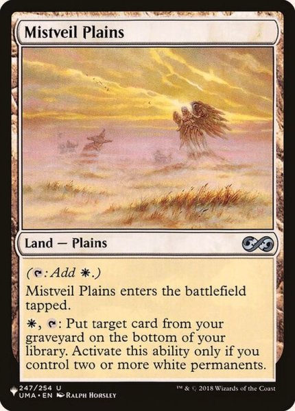 画像1: 霧覆いの平地/Mistveil Plains《日本語》【Reprint Cards(The List)】 (1)