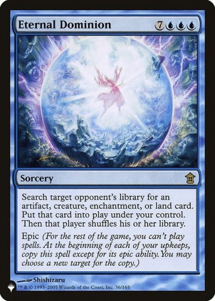 画像1: 永遠の統制/Eternal Dominion《英語》【Reprint Cards(The List)】 (1)