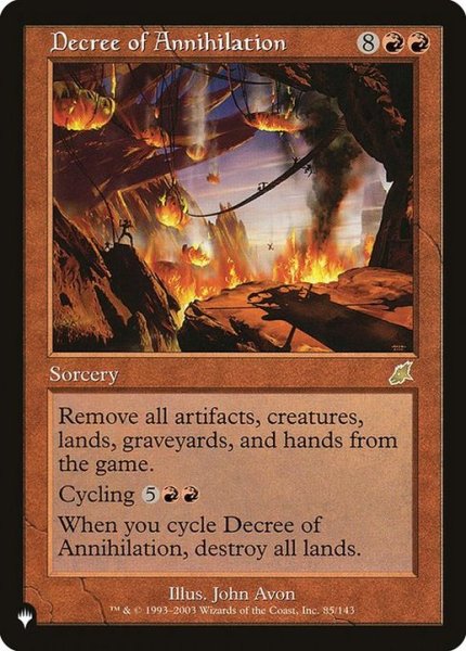 画像1: 滅殺の命令/Decree of Annihilation《英語》【Reprint Cards(The List)】 (1)