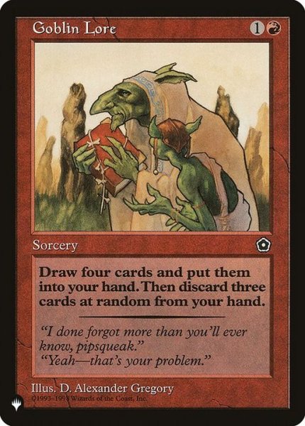画像1: ゴブリンの知識/Goblin Lore《英語》【Reprint Cards(The List)】 (1)