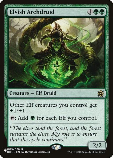 画像1: エルフの大ドルイド/Elvish Archdruid《英語》【Reprint Cards(The List)】 (1)