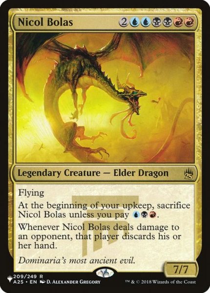 画像1: [EX+]ニコル・ボーラス/Nicol Bolas《英語》【Reprint Cards(The List)】 (1)