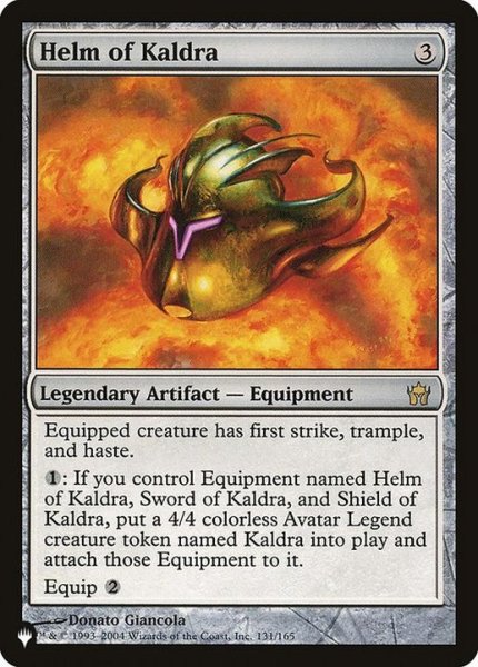 画像1: カルドラの兜/Helm of Kaldra《英語》【Reprint Cards(The List)】 (1)